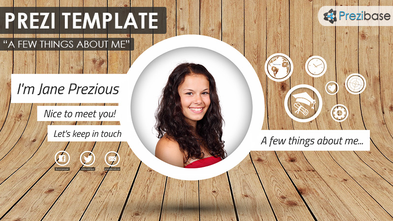 free cv resume portfolio about me prezi template for business