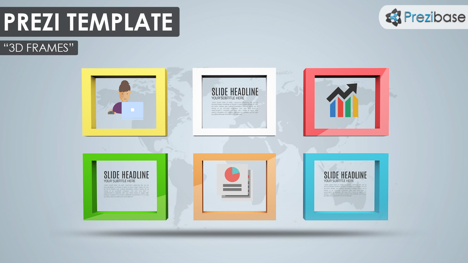 free 3d frames prezi template world map