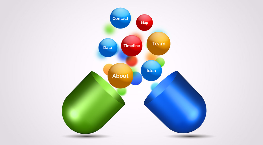 3D vitamin drug capsule prezi next presentation template