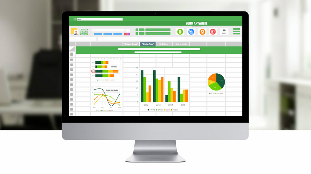 Spreadsheet 3d math and calculations prezi presentation template