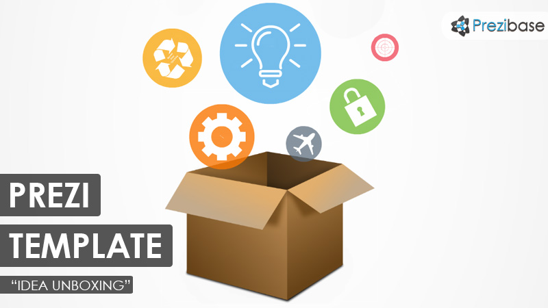 idea unboxing prezi template 3d