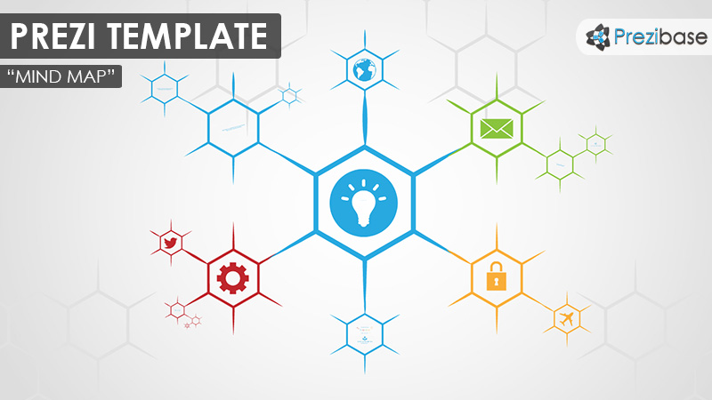 mind map diagram prezi template Mind map diagram chart brainstorm prezi template