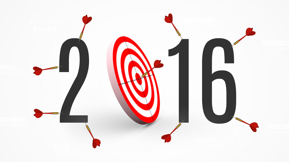 year goals and targets bullseye darts prezi presentation template