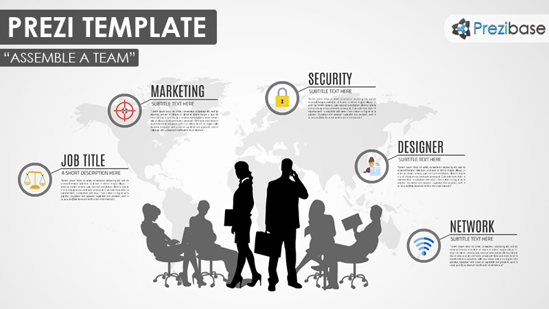 world business company team prezi template