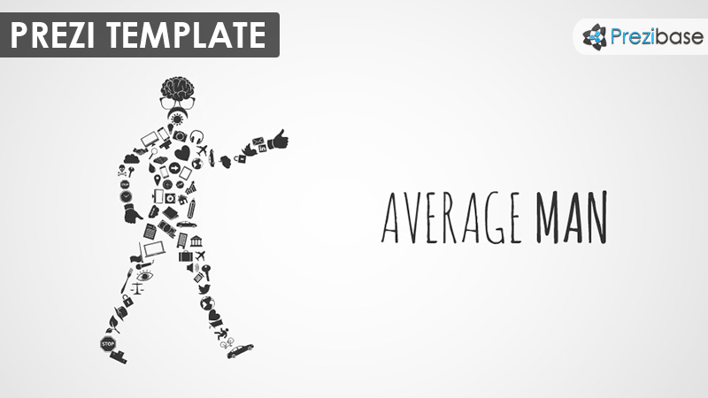 average man walking from icons male prezi template