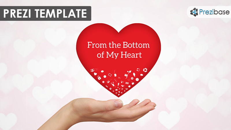love heart passion prezi template