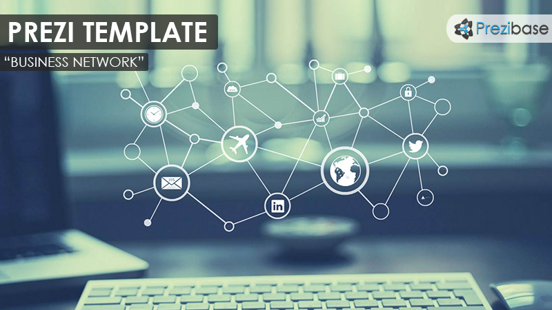 business netowork 3d technology prezi template