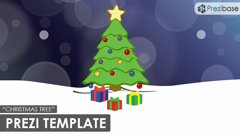 christmas tree animated xmas prezi template