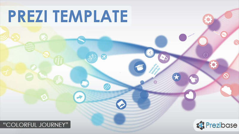 abstract 3d flow waves simple waves prezi template
