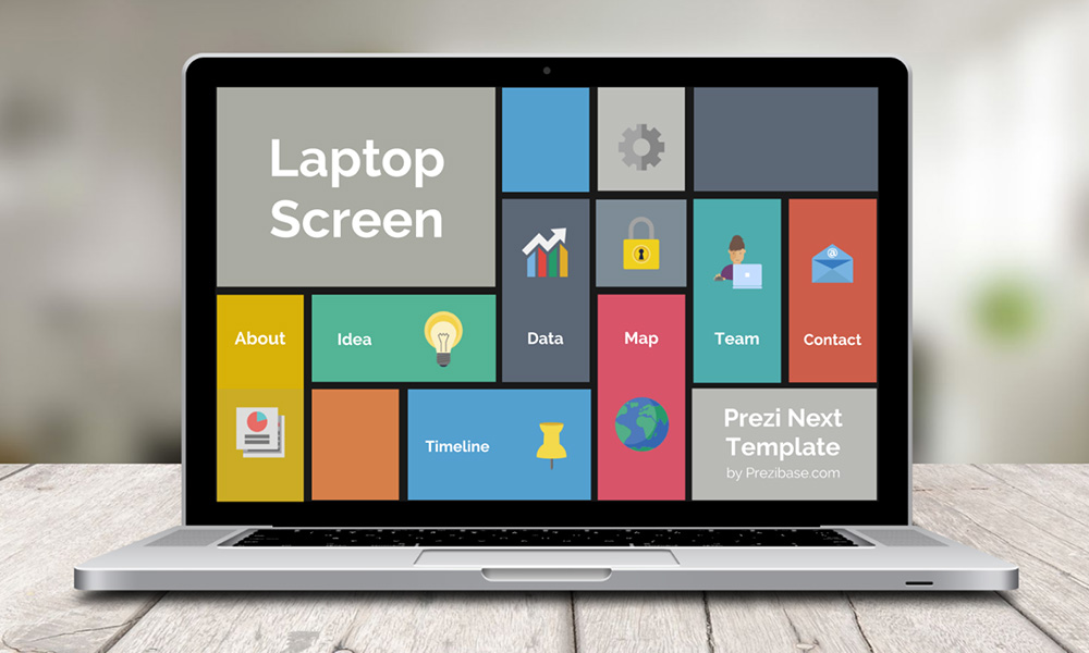 professional business laptop prezi next presentation template