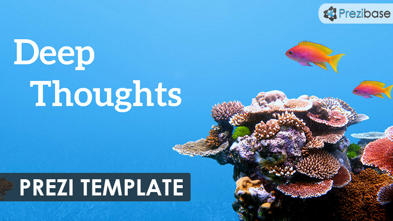 underwater ocean deep thoughts prezi template sea water