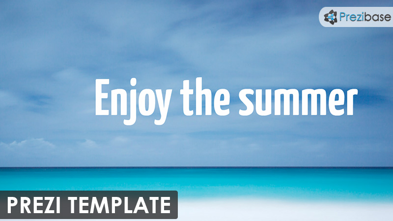 enjoy the summer beach vacation time share prezi template
