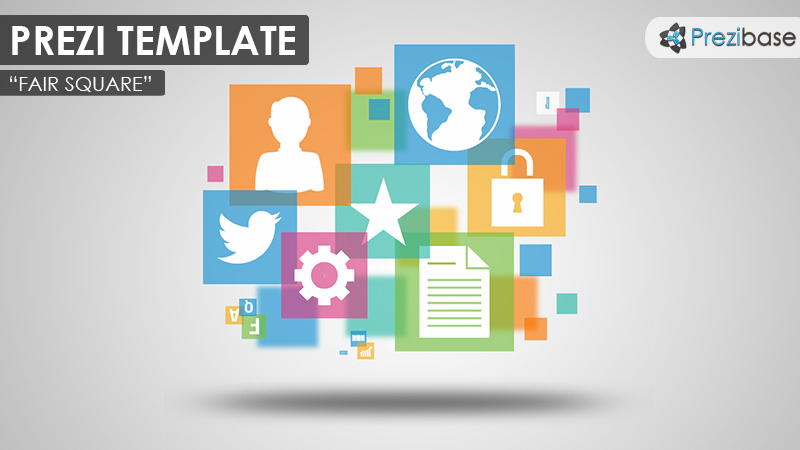 fair square colorful professional simple prezi template