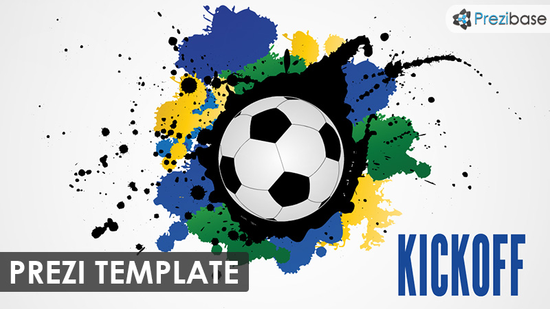 football soccer kickoff prezi template