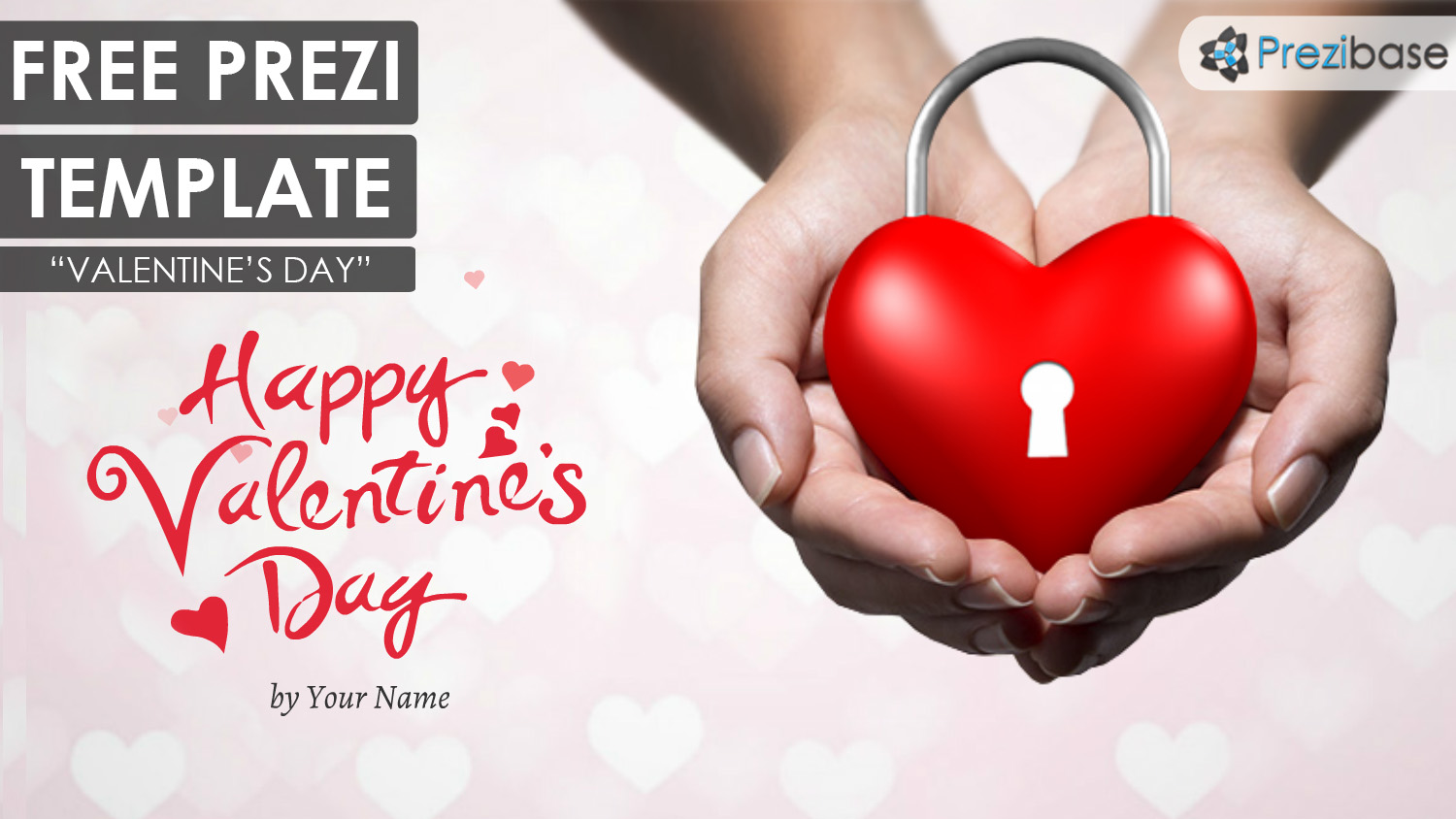 free Valentines day 3d animated prezi template presentation ecard