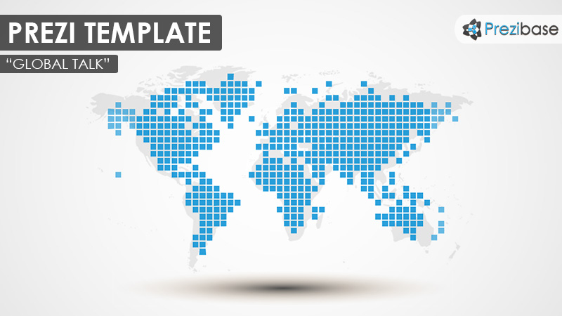 global talk world map globe blue prezi template