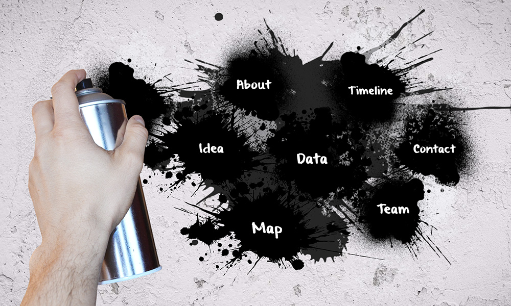 graffiti on wall prezi next presentation template