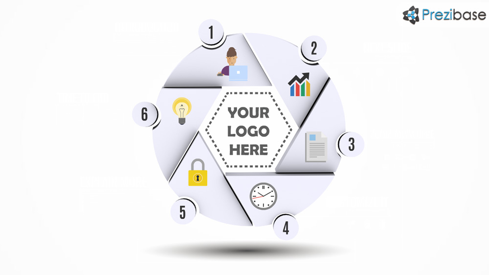 Technology circle 3d prezi presentation template