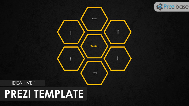 ideahive dark prezi template