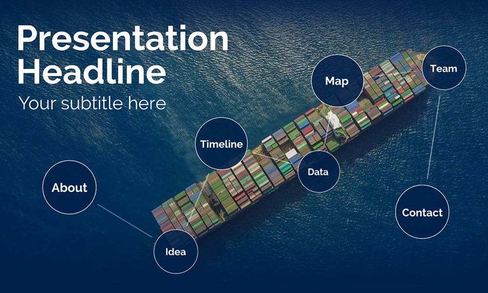 Shipping and logistics prezi presentation template