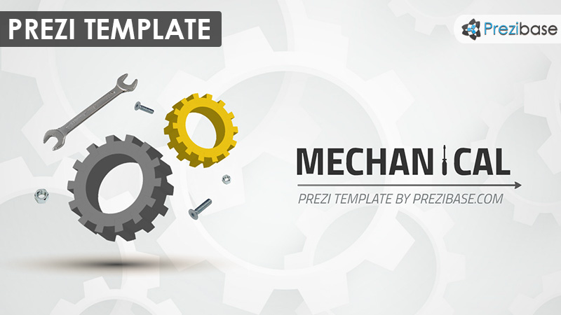 3d mechanic engineering gears cogs prezi template