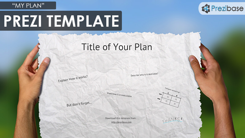 my plan paper prezi template