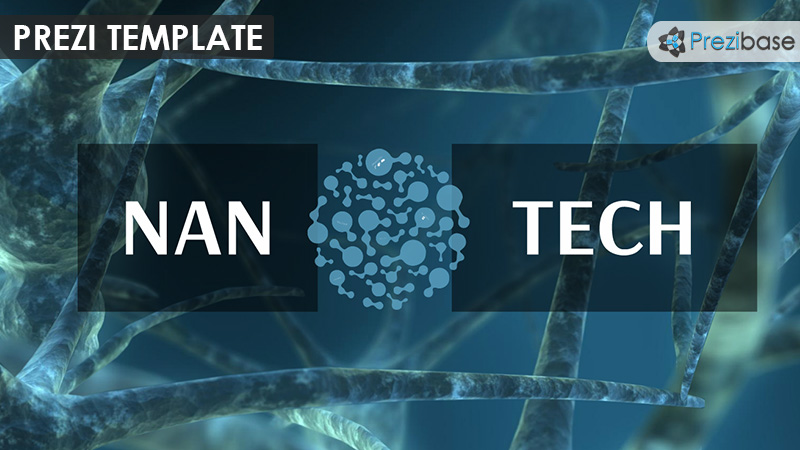 nanotechnology atom molecule science prezi template