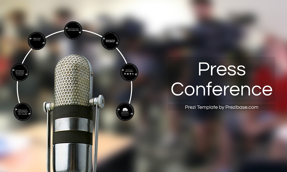 Press Conference media interview prezi presentation template