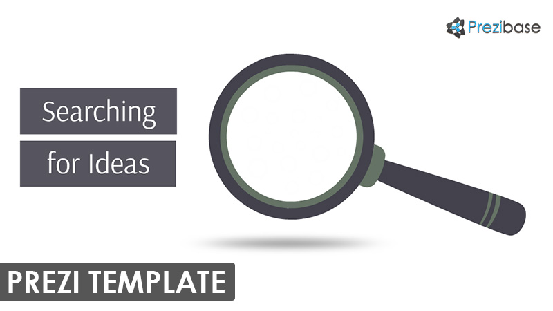 magnifying glass research prezi template