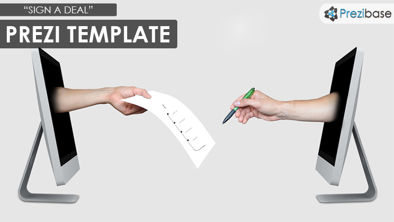 sign a deal business contract prezi template