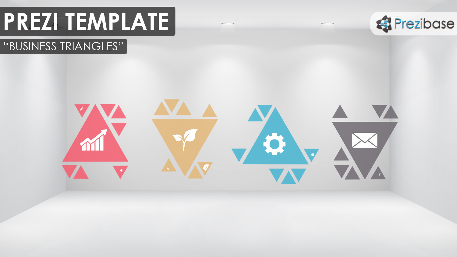 business triangles prezi template