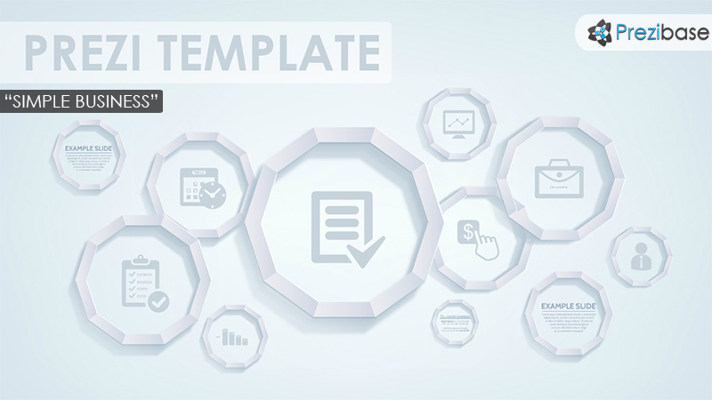 simple business corporate sleek clean minimal prezi template