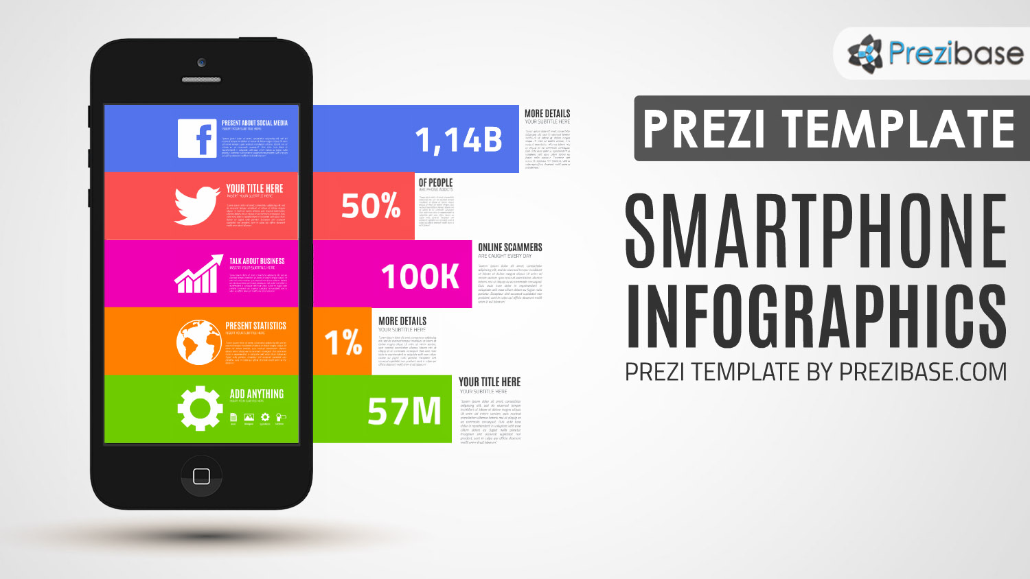 smartphone iphone mobile marketing business display prezi template