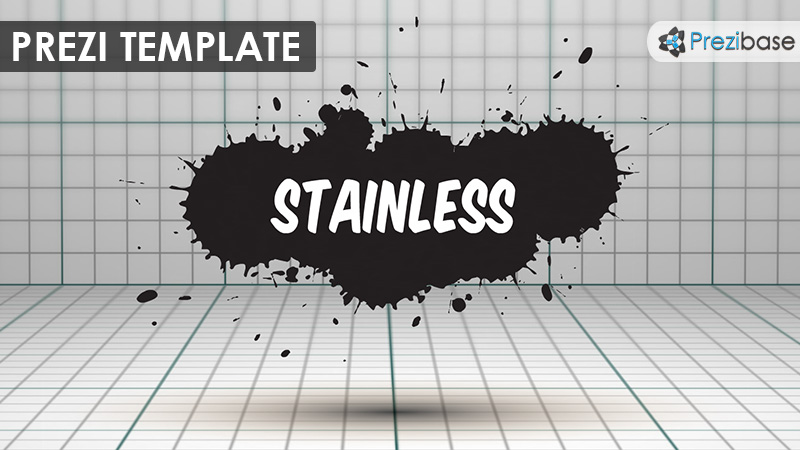 3d ink splatter graphic design grunge prezi template