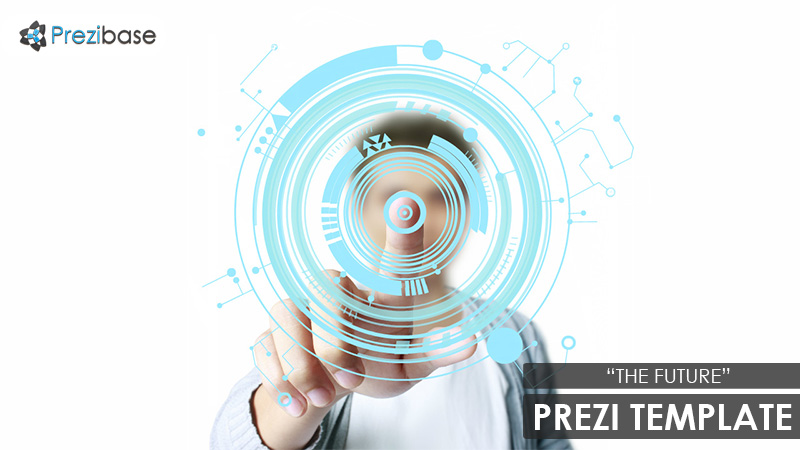 prezi template the future 3D circle technology Future circle technology Prezi Template for presentations
