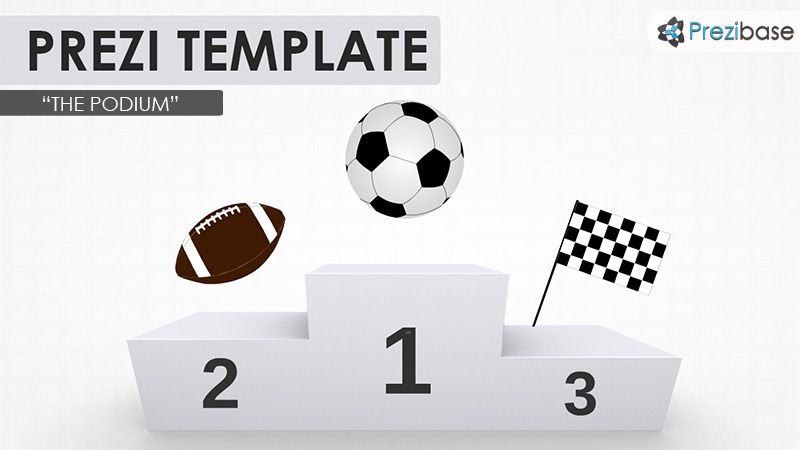 podium sports prezi template football soccer tennis