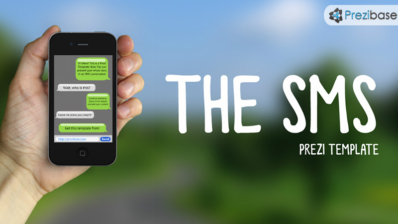 sms conversation chat bubbles prezi template iphone