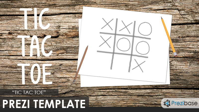 tic tac toe gaming learning prezi template