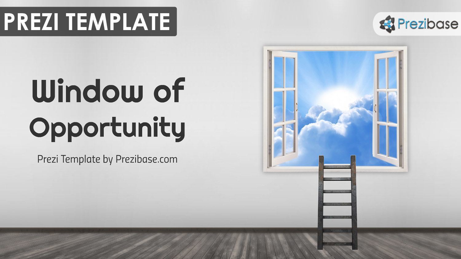 creative window opportunity success goals life achieve targets career prezi template