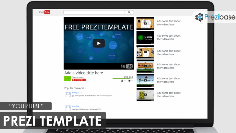 youtube video marketing prezi template