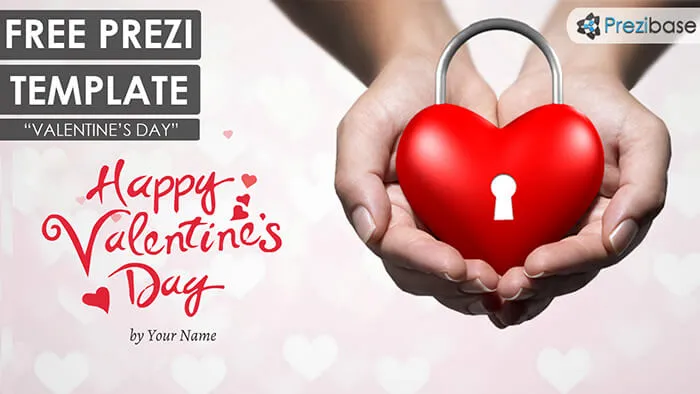 free valentines day animated 3d prezi template