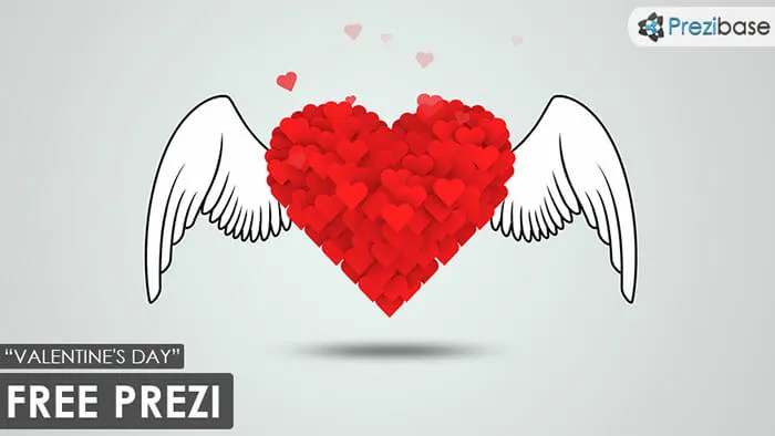 Free Valentines day love prezi template