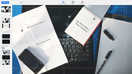 my desk 2 prezi templates