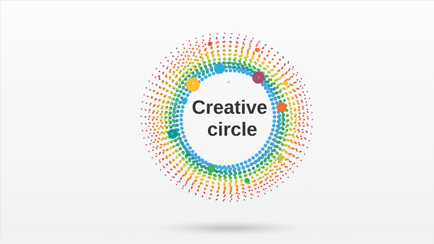 Creative Circle Prezi template