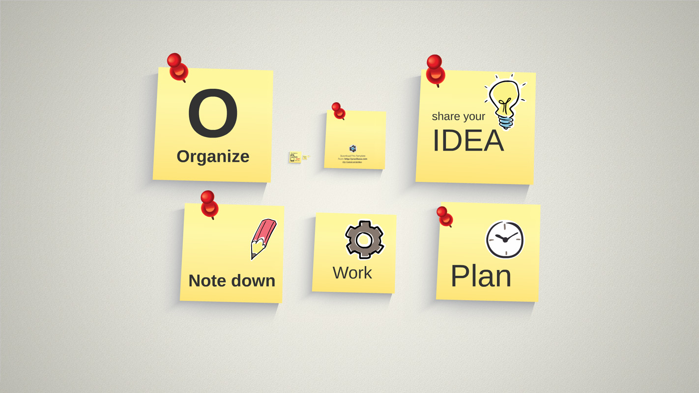 Infographic with Pinned Notes