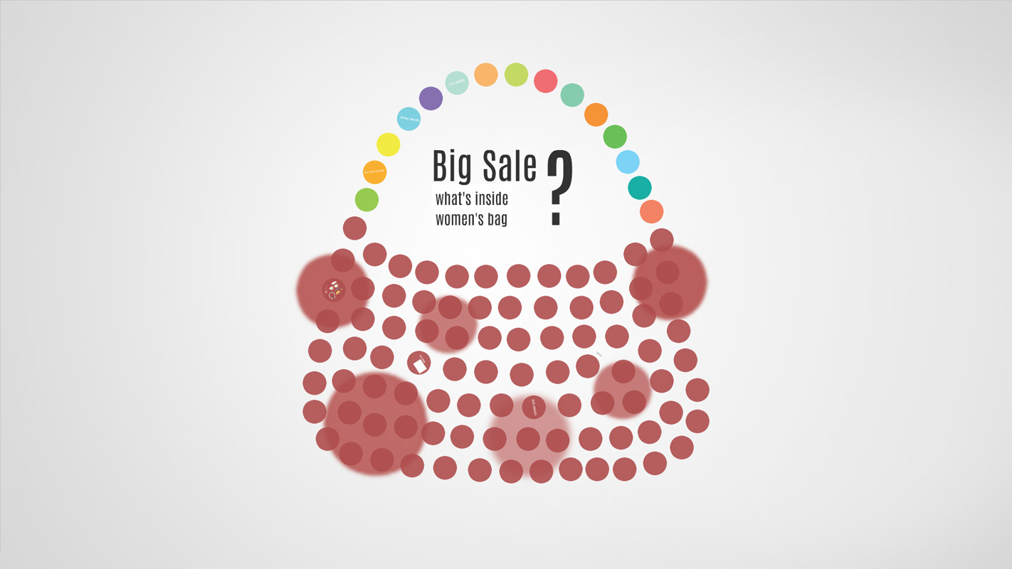 Big Sale Shopping Bag Prezi template