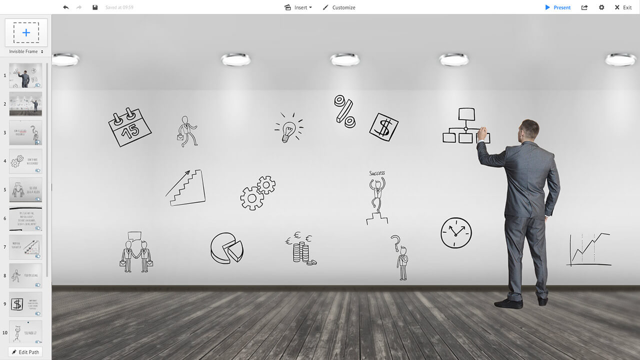 businessman-writing-a-business-plan-to-wall-prezi-presentation-template