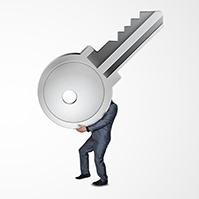 key-solutions-unlock-success-businessman-prezi-template