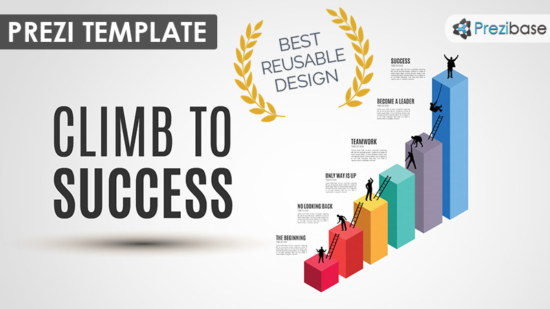climb-to-success-bar-graph-business-silhouette-prezi-template