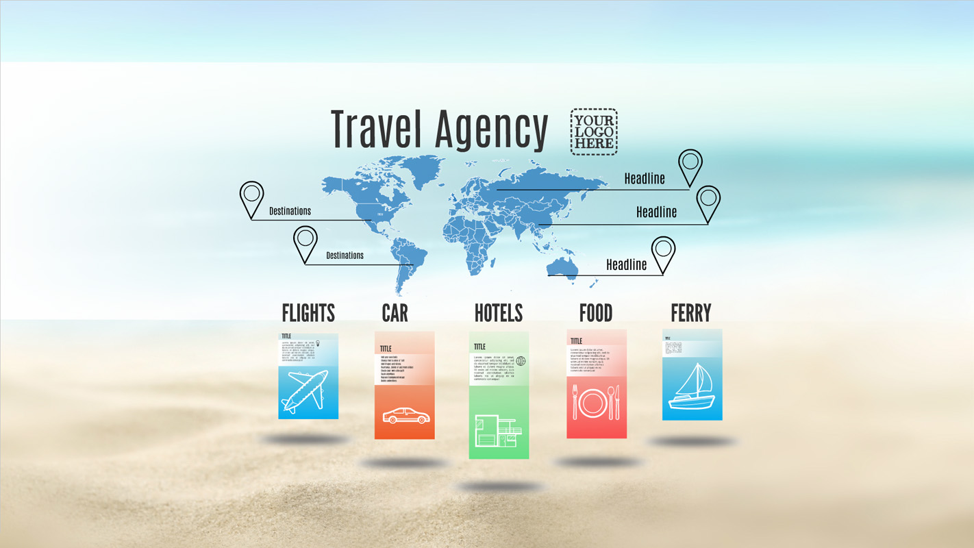 travel infographic illystration